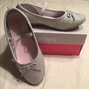 NWT Carter’s silver dress shoes